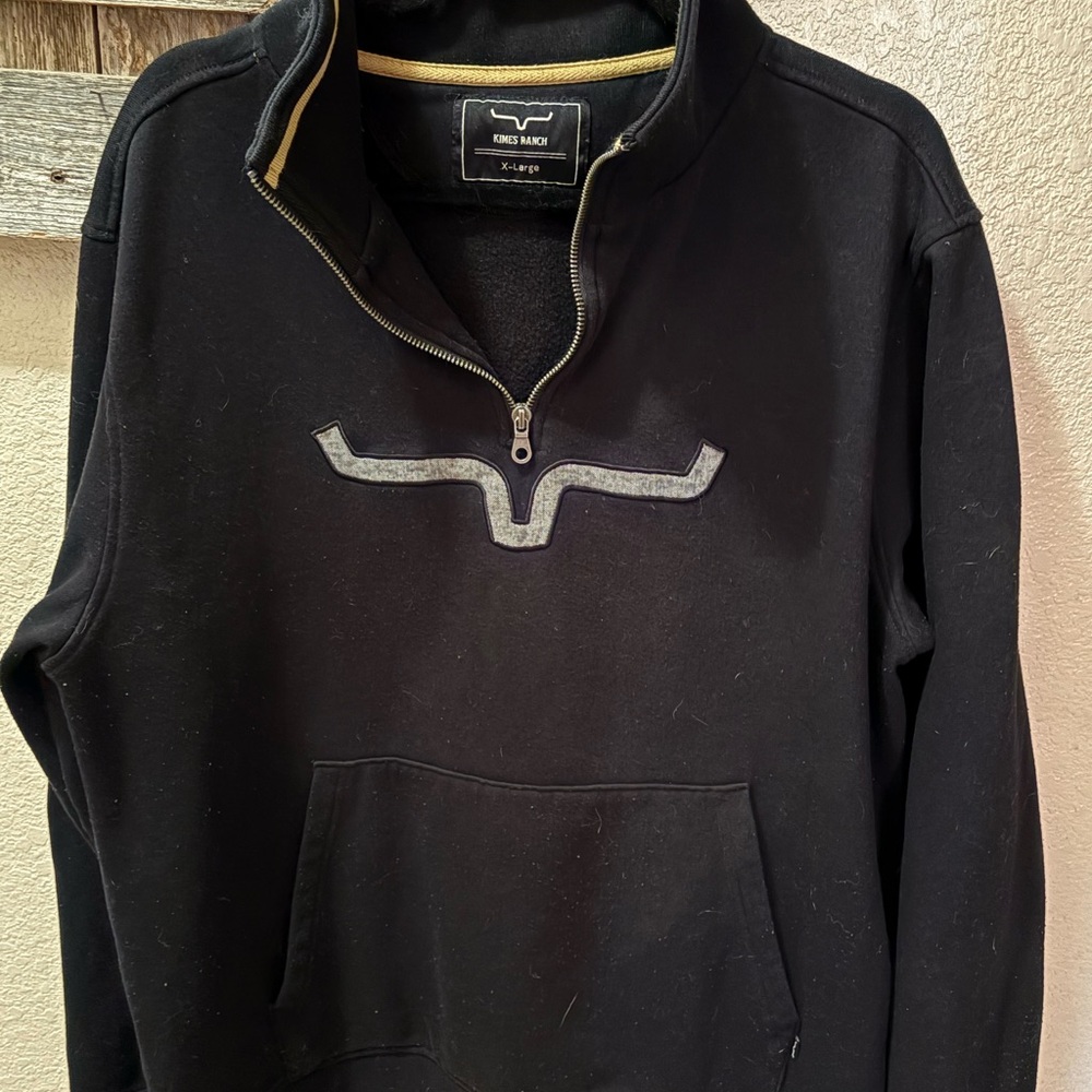 Kimes Ranch Black Zip Up Men's Sweater